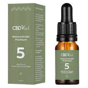 CBD Vital Naturextrakt PREMIUM Öl 5%